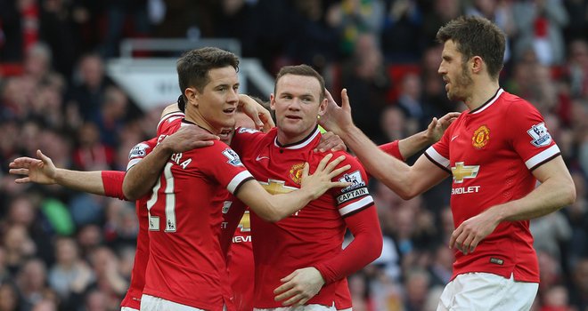 United 2-1 Aston Villa: Rooney Gandakan Gol Herrera