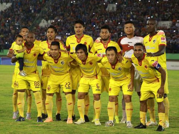 Pemain Sriwijaya FC Semangat Hadapai Persib