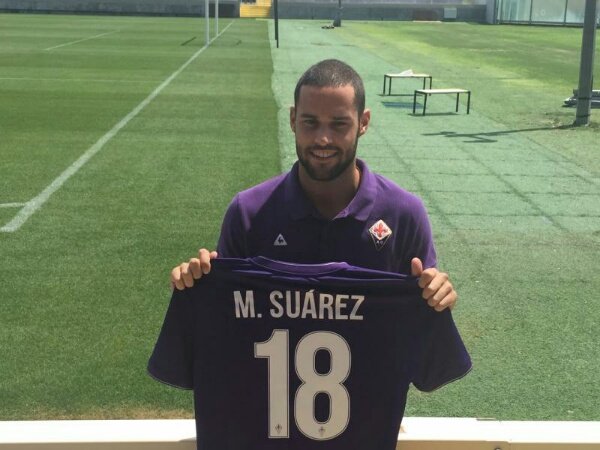 Mario Suarez Girang Cetak Gol Pertama Untuk Fiorentina