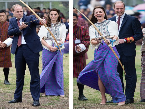Ragam Berita Olahraga : Pangeran William dan Istri 'jadi' Atlet Pemanah di Bhutan