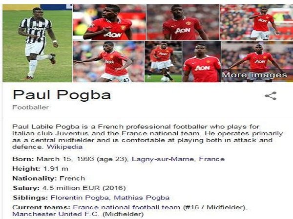 Berita Transfer: Paul Pogba Resmi Pemain Manchester United, Menurut Wikipedia