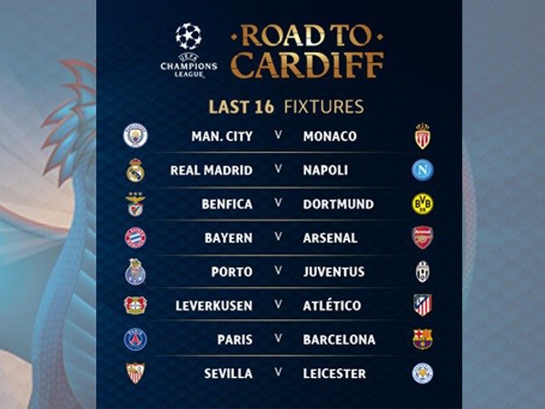 Berita Liga Champions: Inilah Hasil Drawing Babak 16 Besar Liga Champions