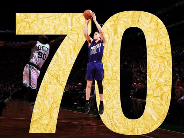 Berita Basket: Cetak 70 Poin, Devin Booker Masuk 'Klub' Istimewa