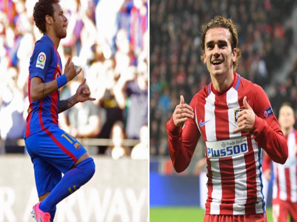 Ragam Sepak Bola: Neymar Tertawakan Gaya Rambut Baru Antoine Griezmann