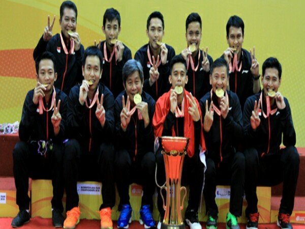Tim Putra Indonesia Juara Badminton Asia Team Championships 2018