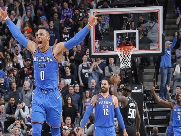Tembakan Tiga Angka Westbrook Menangkan Thunder Atas Kings