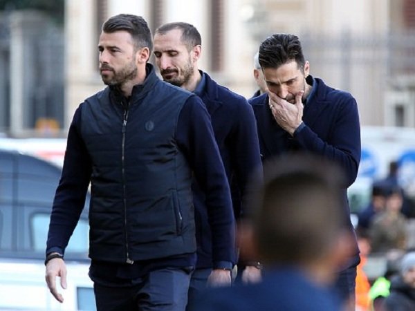 Para Pemain Juventus Disambut di Florence untuk Pemakaman Astori