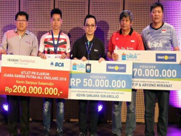 Pertahankan Gelar All England, Kevin Sanjaya Kembali Diguyur Bonus