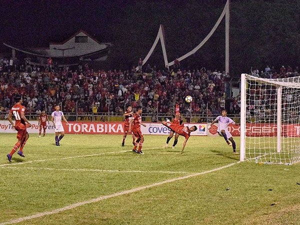 Cetak Gol Salto Ala Ronaldo, Mardiono Pastikan Kemenangan Semen Padang