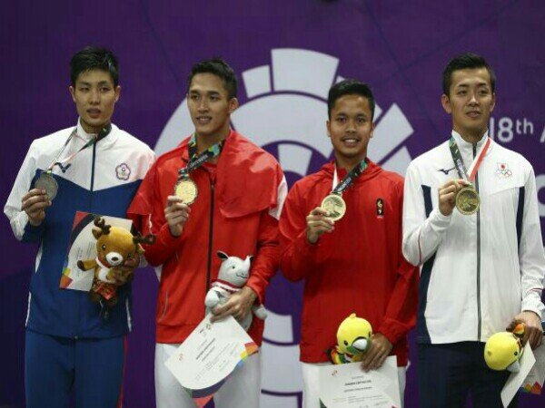 Hasil Final Individual Asian Games 2018, Indonesia dan China Dua Medali Emas