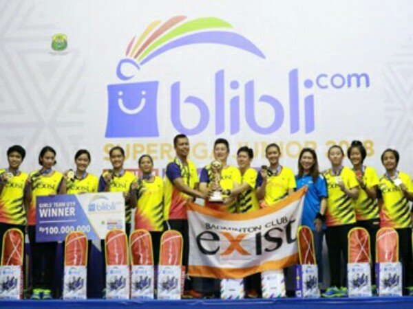 Kandaskan PB Djarum, PB Exist Boyong Piala Susy Susanti Superliga Junior 2018