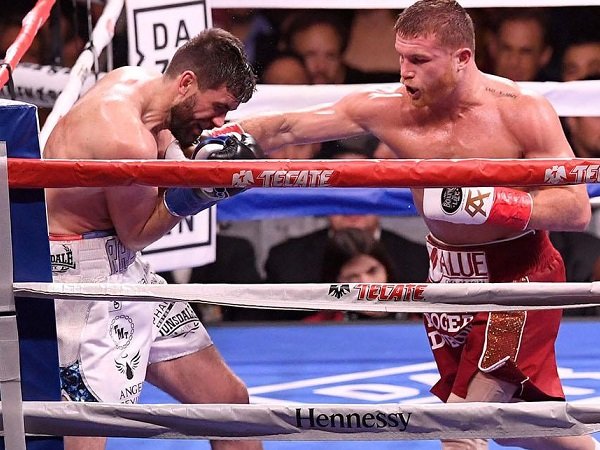 Hentikan Fielding Ronde 3, Alvarez Sabet Juara Menengah Super WBA