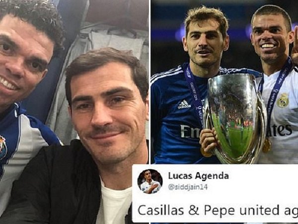 Fans Porto Dibuat Kegirangan Usai Pepe Dan Iker Casillas Bikin Swafoto Bareng