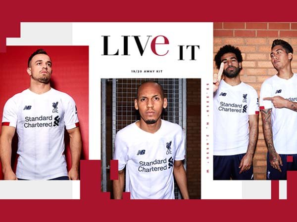Dalam Warna Putih, Liverpool Perlihatkan Jersey Tandang Terbaru