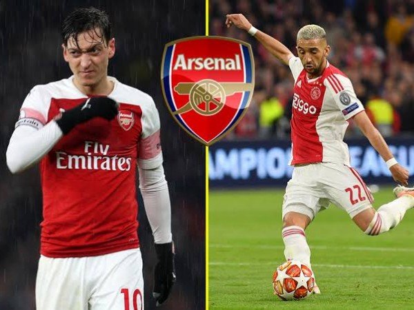 Ozil Diklaim Tak Lebih Baik dari Hakim Ziyech