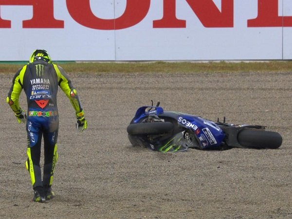 Rossi Akui Lakukan Kesalahan Kecil yang Akhirnya Berujung Crash