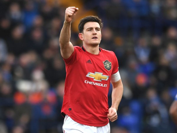 Harry Maguire Lega Buka Rekening Gol di Manchester United