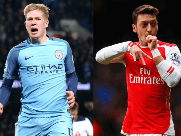 Inilah Perbedaan Gaya Bermain Ozil dan De Bruyne