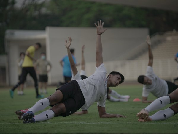 Antusiasnya Para Penggawa Timnas Indonesia di Latihan Perdana