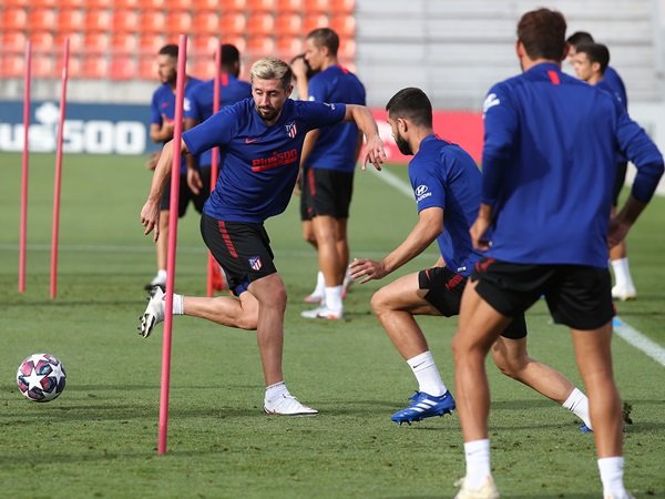 Atletico Madrid Kembali Berlatih Dengan Penuh Kehati-hatian Jelang vs Leipzig