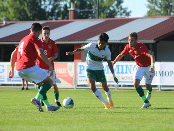 Pertandingan timnas U-19 kontra Bulgaria di Kroasia/foto dok pssi