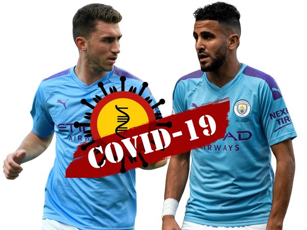 Aymeric Laporte dan Riyad Mahrez.