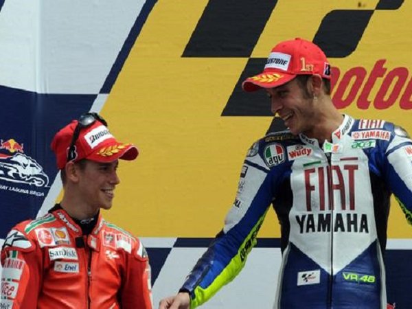 Valentino Rossi dan Casey Stoner
