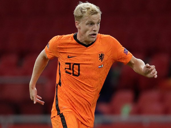 Donny van de Beek saat memperkuat timnas Belanda.