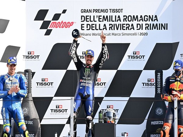 Klasemen sementara usai seri di MotoGP Emilia Romagna 2020.