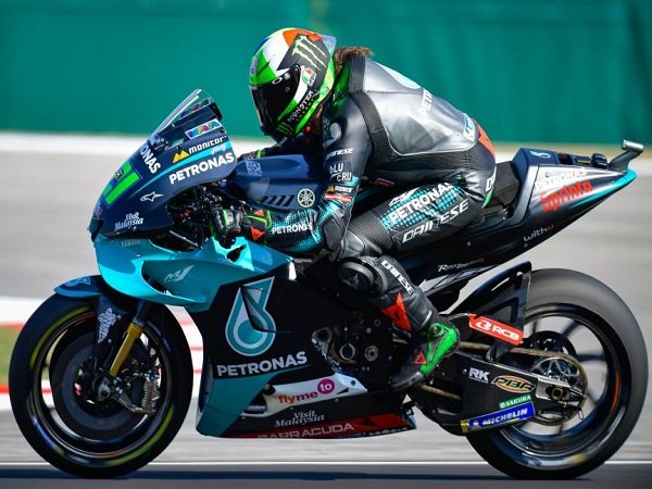 Franco Morbidelli tak putus asa meski hanya start kedelapan di GP Emilia Romagna.