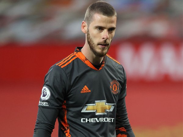 David De Gea saat tampil di laga kontra Crystal Palace.
