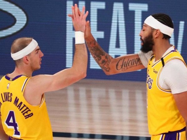 Anthony Davis (kanan) jadi bintang kemenangan LA Lakers di final NBA. (Images: USATODAYSPORTS)