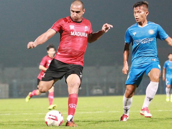 Bruno Lopes saat menghadapi Martapura FC