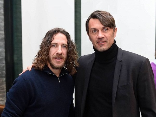 Carles Puyol dan Paolo Maldini