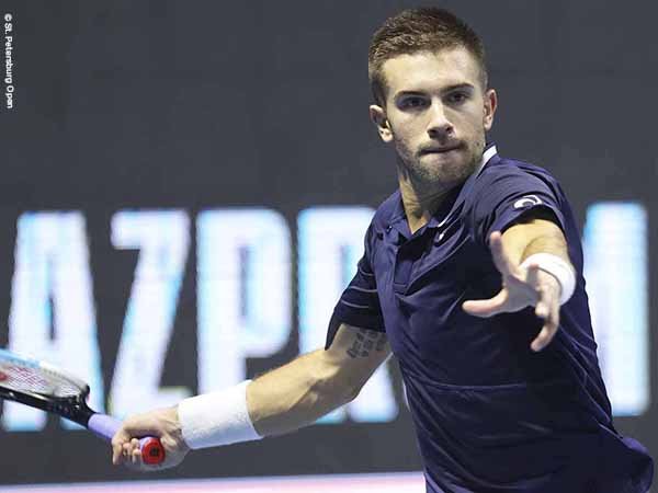 Borna Coric sampai saat ini mencatatkan 7-2 di St. Petersburg Open