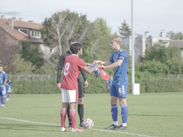 Kapten timnas Indonesia U-19, David Maulana saat melakoni uji coba di Kroasia