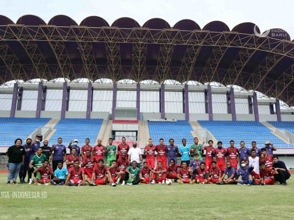 Sesi latihan terakhir Persita Tangerang