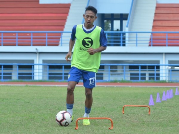 Beckham Putra Nugraha ketika berlatih bersama Persib