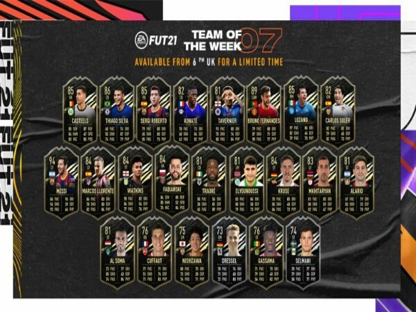 EA Sports Umumkan Kartu FIFA 21 TOTW FUT