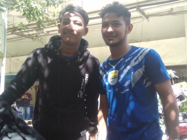 duo adik kakak pemain Persib, Beckham Putra dan Gian Zola