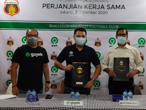 Perjanjian kerjasama antara Bhayangkara Solo FC dan Gojek
