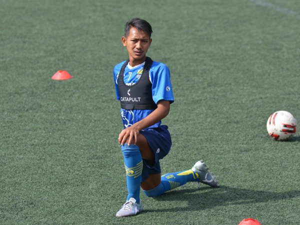 Beckham Putra Nugraha ketika berlatih bersama Persib