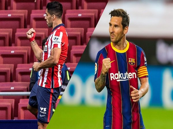 Lionel Messi dan Luis Suarez