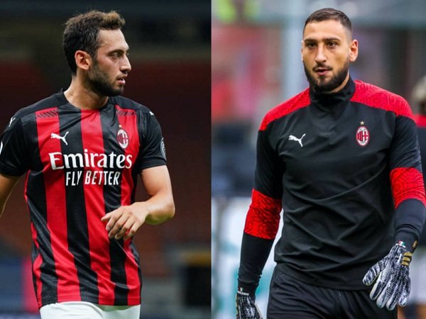 Duo bintang Milan Hakan Calhanoglu dan Gianluigi Donnarumma