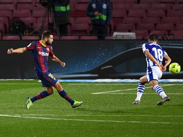 Barcelona tanding kontra Real Sociedad di Piala Super Spanyol.