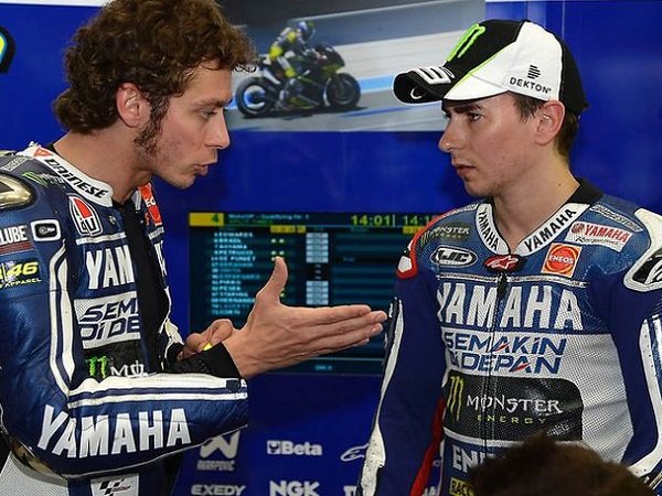 Jorge Lorenzo, Valentino Rossi