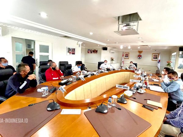 Pertemuan PSSI dan PT. LIB dengan Menpora RI, Zainudin Amali