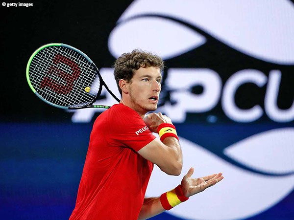 Pablo Carreno Busta mengalahkan Michail Pervolarakis di ATP Cup 2021