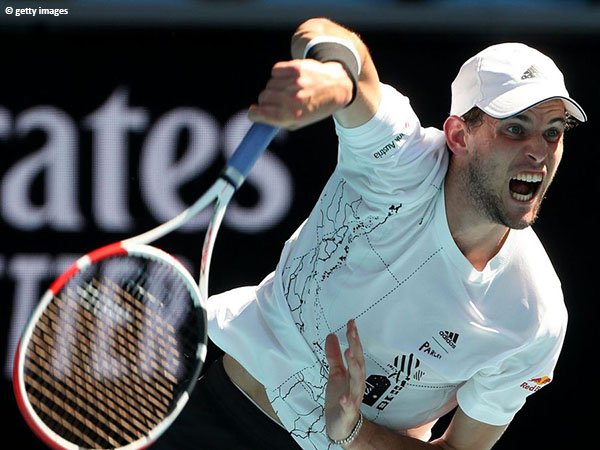 Dominic Thiem melaju ke babak ketiga Australian Open 2021