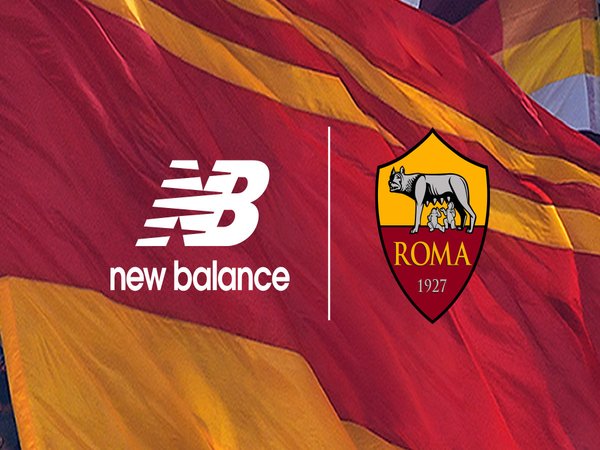 Banner resmi kerjasama antara New Balance dengan AS Roma / via AS Roma Official